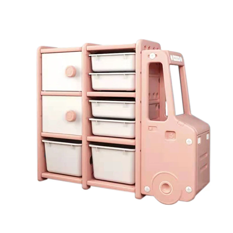 Detachable Baby Storage Cabinet Shelves/ Wholesale Simple Combination Kids Toy Storage Cabinet, Modern White/pink Land Type