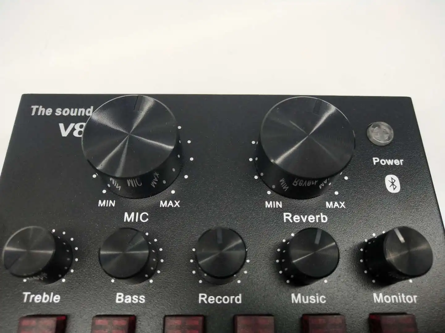 
Audio Interface Usb Live Broadcast Microphone Sound Card for Live Recording Singing With Computer Mobile Phones 