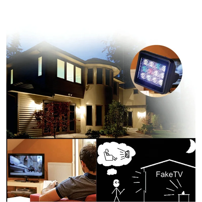 Домашняя безопасность, имитатор телевизора Mimi, поддельные светодиодные фонари, манекен, ТВ с таймером, адаптер питания в комплекте