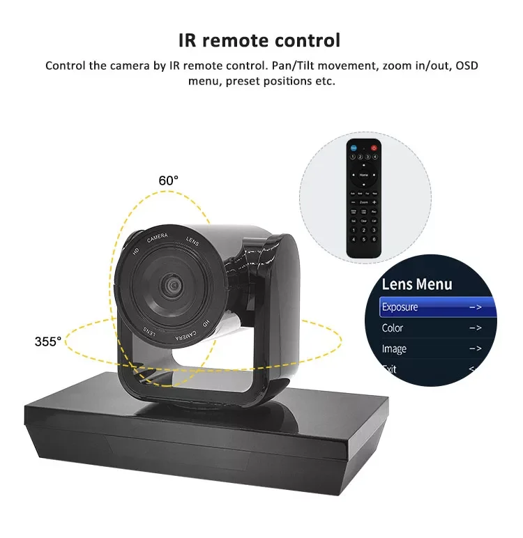 Ptz Conference Camera Video Ptz Confer Zoom Hd 1080p Video Track Auto Webcam Camera