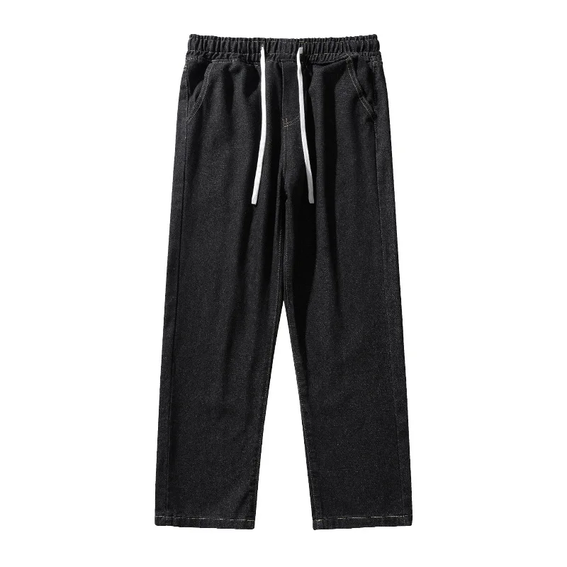 Custom Summer New Design Men Flared Patchwork Loose Hip Hop Denim Pants Washed Jeans for mens