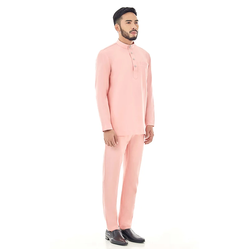 Cotton T-Shirt For Men Style Muslim Male Dress Kaftan Djellaba Jubbah Islamic Clothing Ramadan Eid Lucknowi Kurta