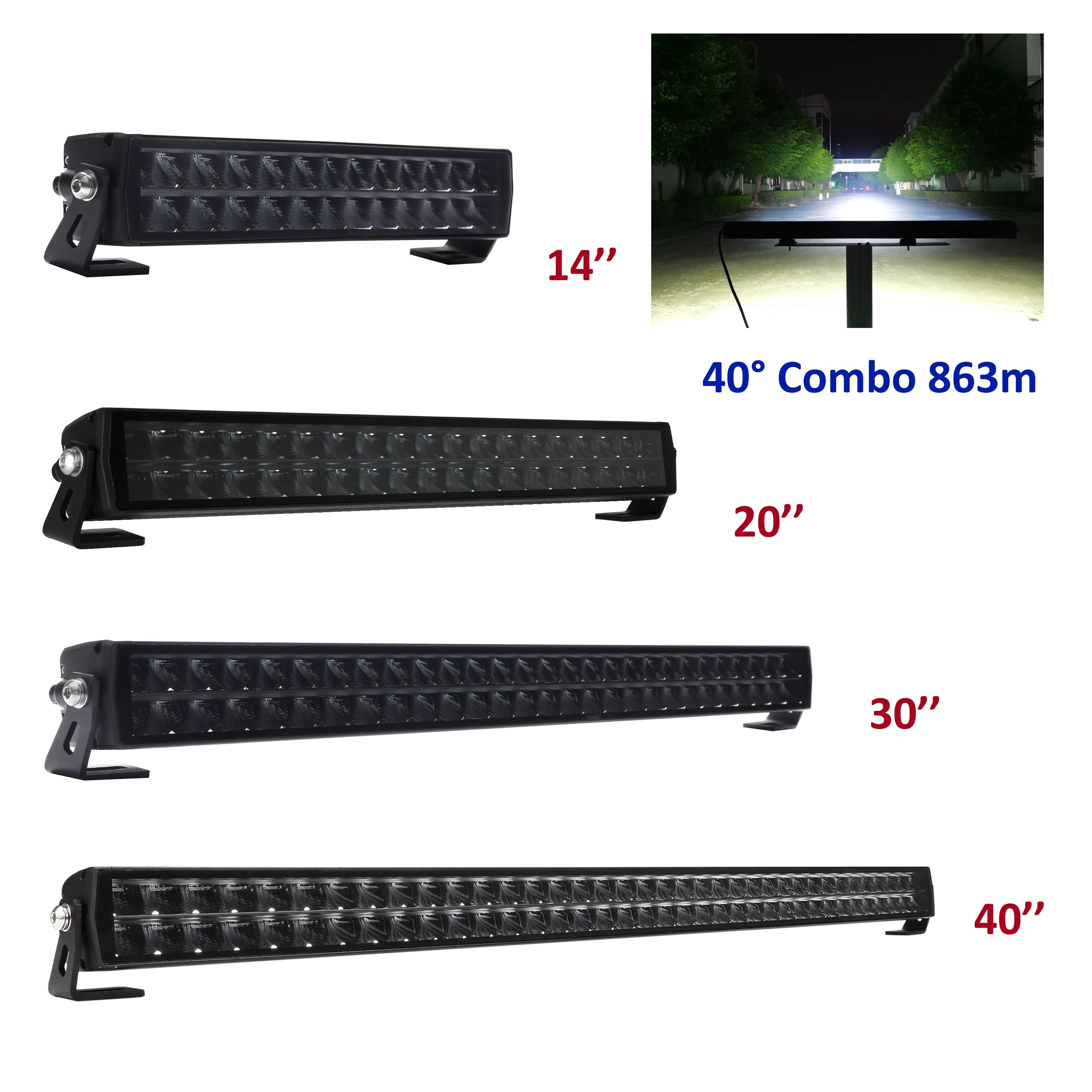 High Power Off Road 360W 52inch Led Bar Curve 50inch 32 42 22 Inch Combo Dual Row Offroad 4X4 Curved 12D LED Light Bar for Truck