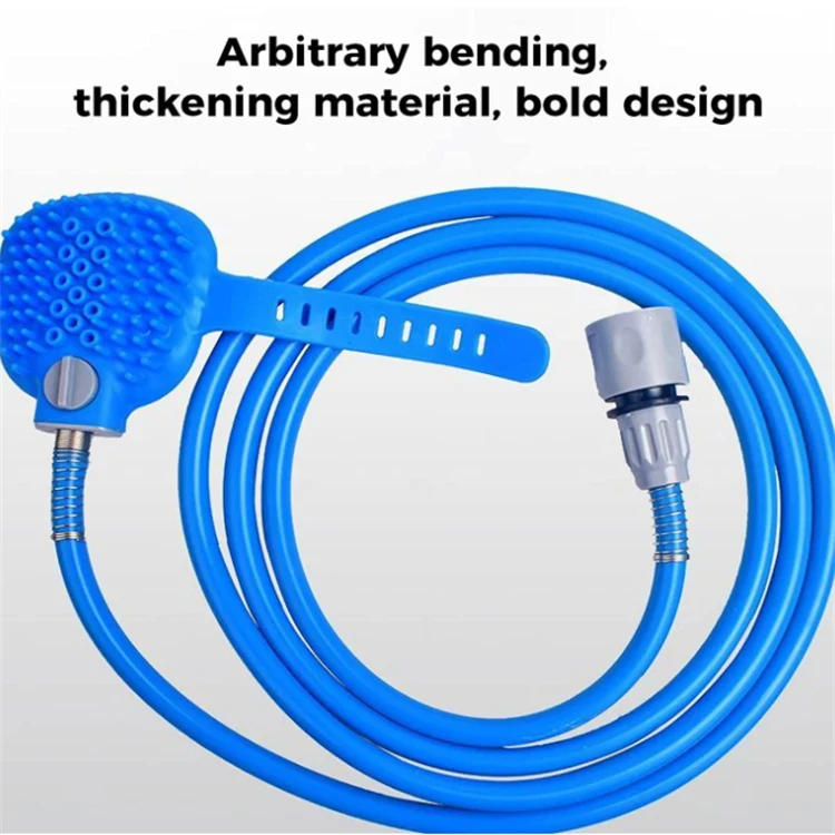 Outdoor Washing Shower Attachment Sprayer Scrubber Bathtub Hose For Dog Pet
