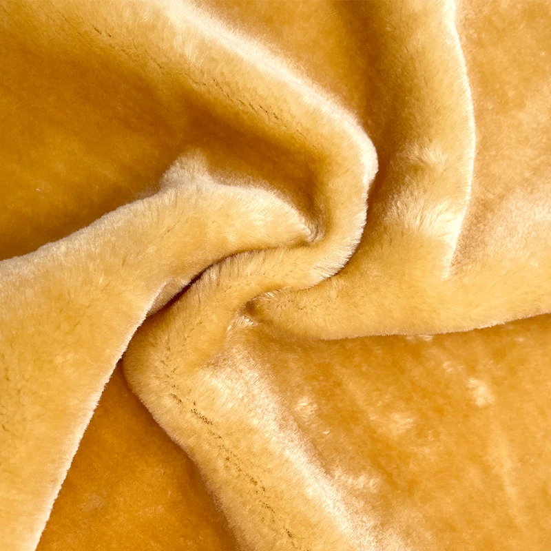 Wholesale Customized Mongolian Polyester Rabbit Fur Faux Toy Long Pile Knitted Soft Mink Fur