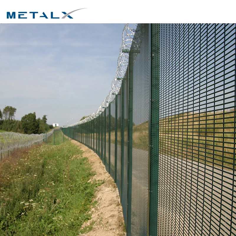 Powder Coated High Security Anti Climb Mesh 358 Fence