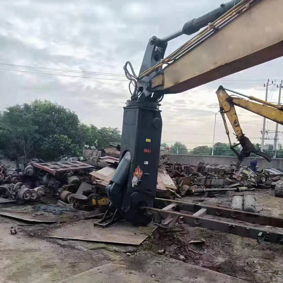 excavator Shear Scrap heavy metal Steel Shears Hydraulic Rotating Scrap Steel Eagle Shear for sale