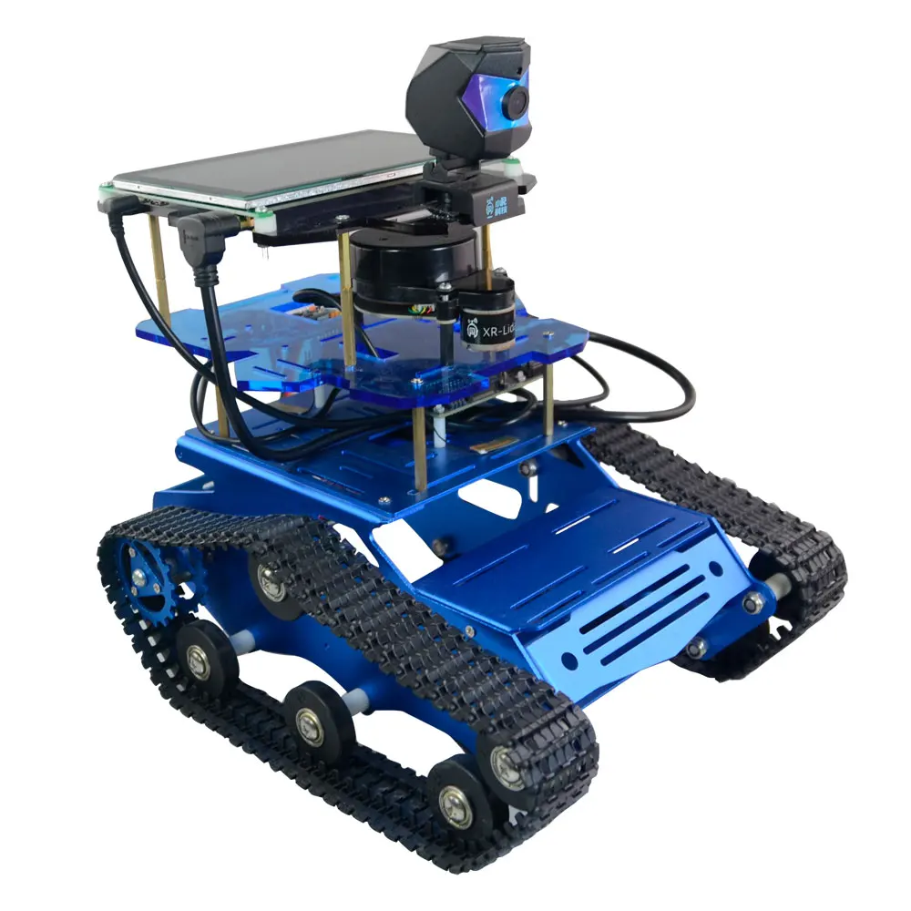 
XiaoR Geek AI robot NVIDIA Jetson NANO LIDAR Car ROS Robot SLAM Build Map Navigation Obstacle Avoidance 