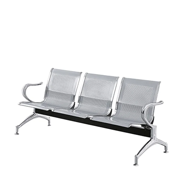 ETC-006 Wholesale Hospital Furniture Chair Medical Instrument 3-seat Waiting Chair Metal Steel ISO Public Area Furniture Bench
