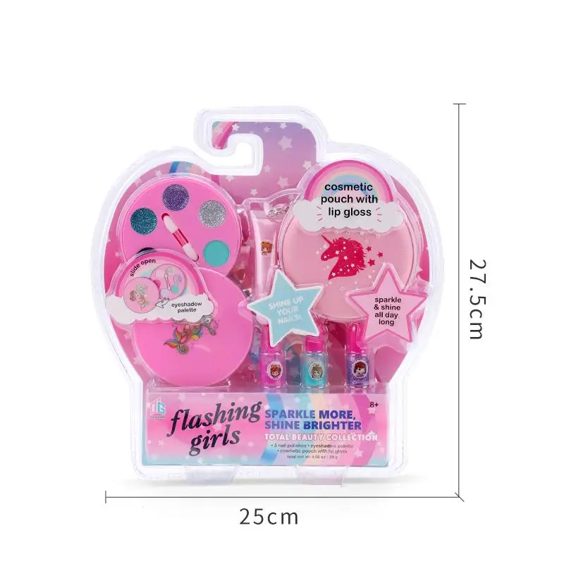 Shine Lip Gloss Beauty Collection For Kids Play Girl Cosmetics Sets Makeup Set Toy