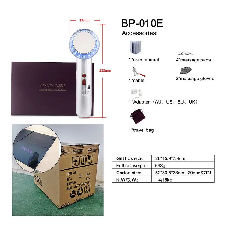 7 in 1 Ultra EMS Anti-aging Facial Body Shaping Slimming  Cellulite Machine Portable Weight Loss Massage Beauty Device