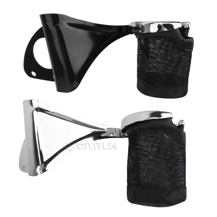 Металлический мотоцикл задний держатель для напитков корзина для Harley touring CVO Road King tri/street/road Glide 14-20