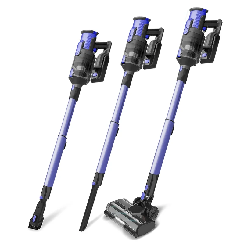 Shiny XL-629B New arrival Household 2 Suction Modes 25Kpa Cyclone Cordless Central Vacuum Cleaner Electric Broom
