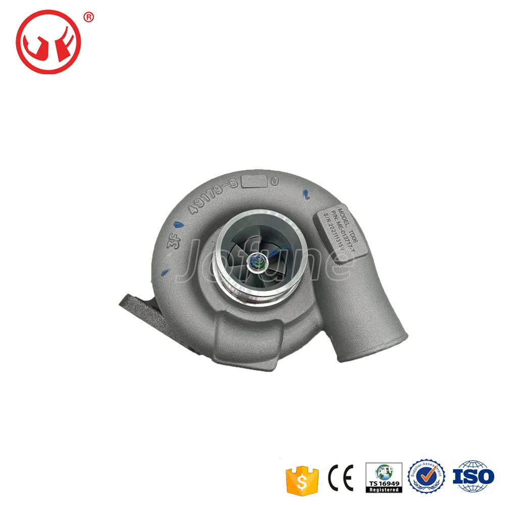 Турбокомпрессор JF130039 TD06 49179-00220 ME013717 подходит для Mitsubishi Fuso Truck Canter LWK Fe Canter LWK с двигателем 4D31T