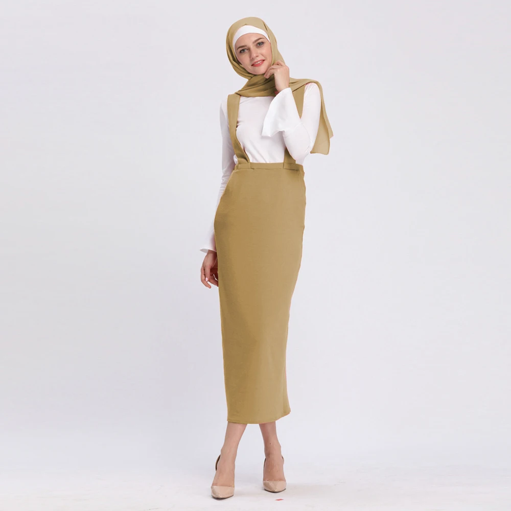 
Hot selling fashion Muslim skirt high quality OEM custom cotton muslim abaya or skirt 