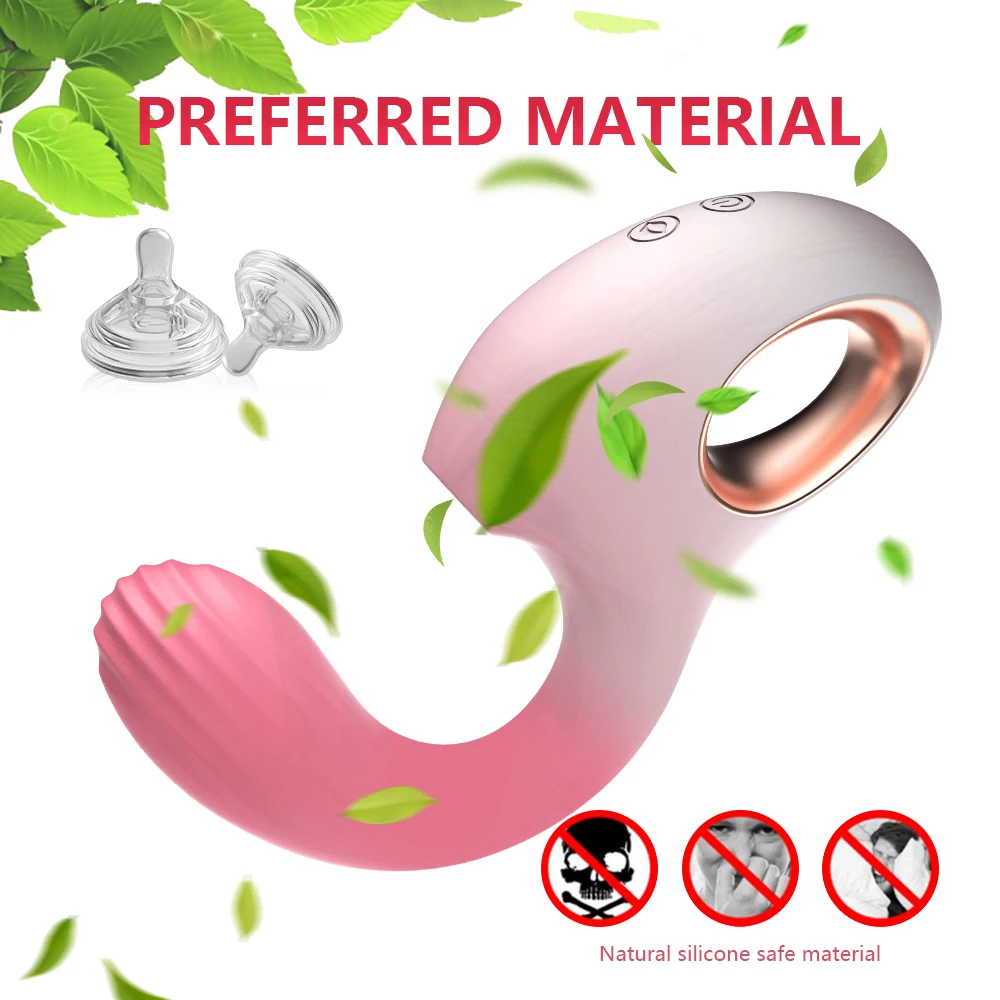 Young Will New Dot Suction Flex Vibrator Dildo Female Sex Toys Clitoral G-spot Vibrator 10 Modes  Mini