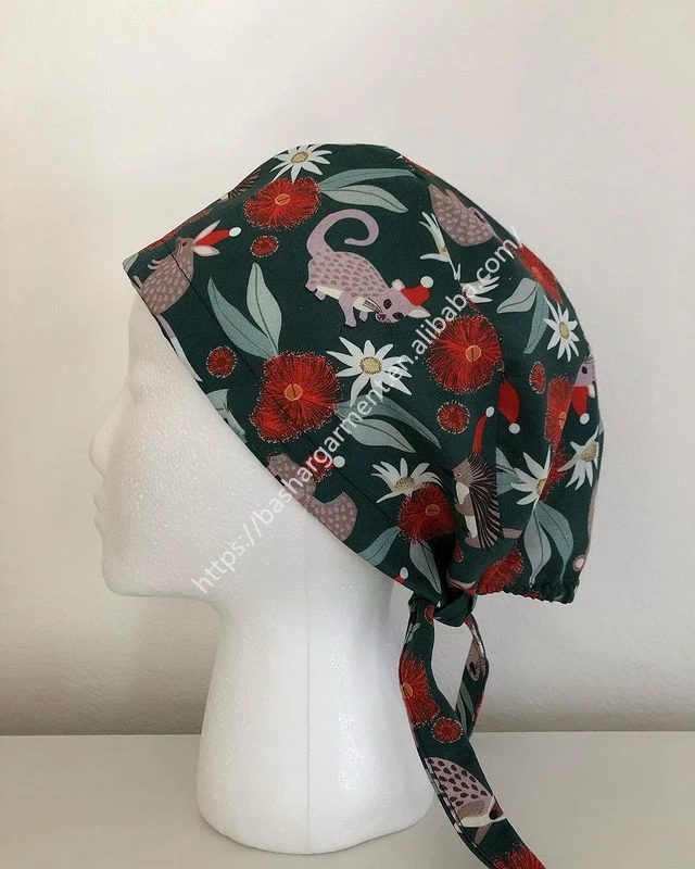 Medical Surgical Hats Print Doctors Men and Women Medical Nurse Operating Room hats pet medical surgical hats