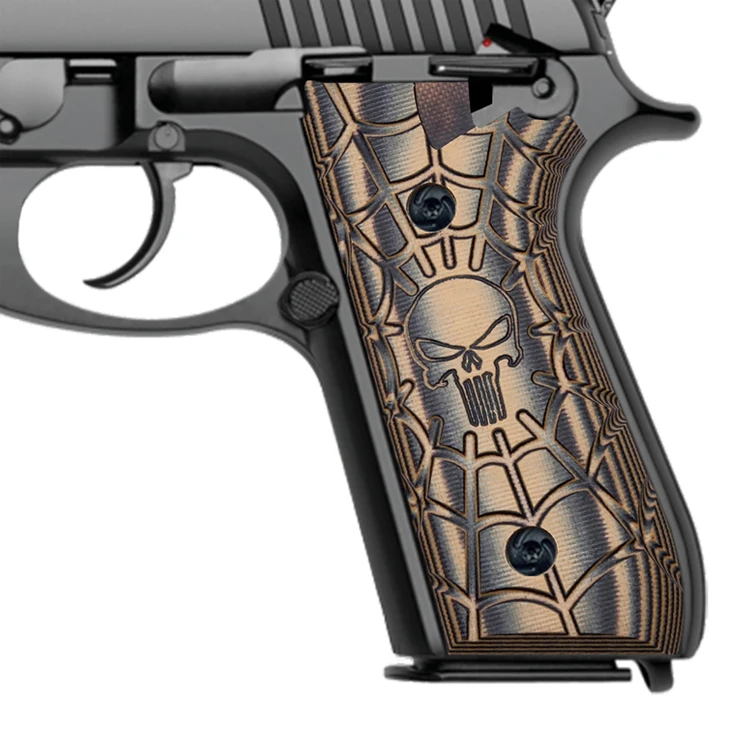 
Taurus PT92 G10 Gun grips handgun parts for PT-99/PT-92/PT-100/PT-101, Skull texture 