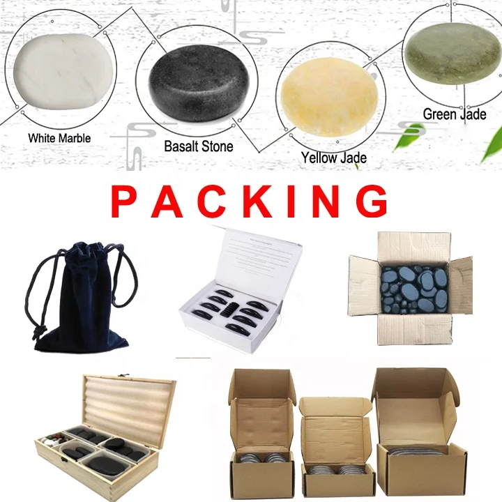 NAIL TALK  Low Price Wholesale Moon Shape Natural Black Basalt Spa Hot Stone Massage