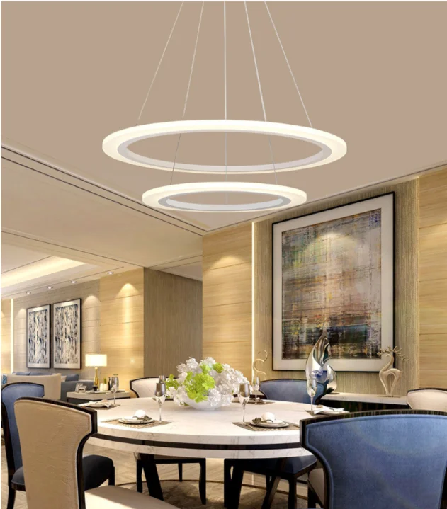 Decorative kitchen bedroom pendant light clear acrylic pendant light morden simple pendant lamp