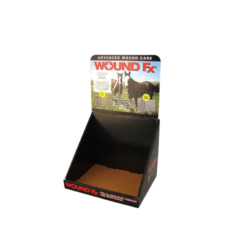 Customized tear off cardboard perforated display box for supermarket