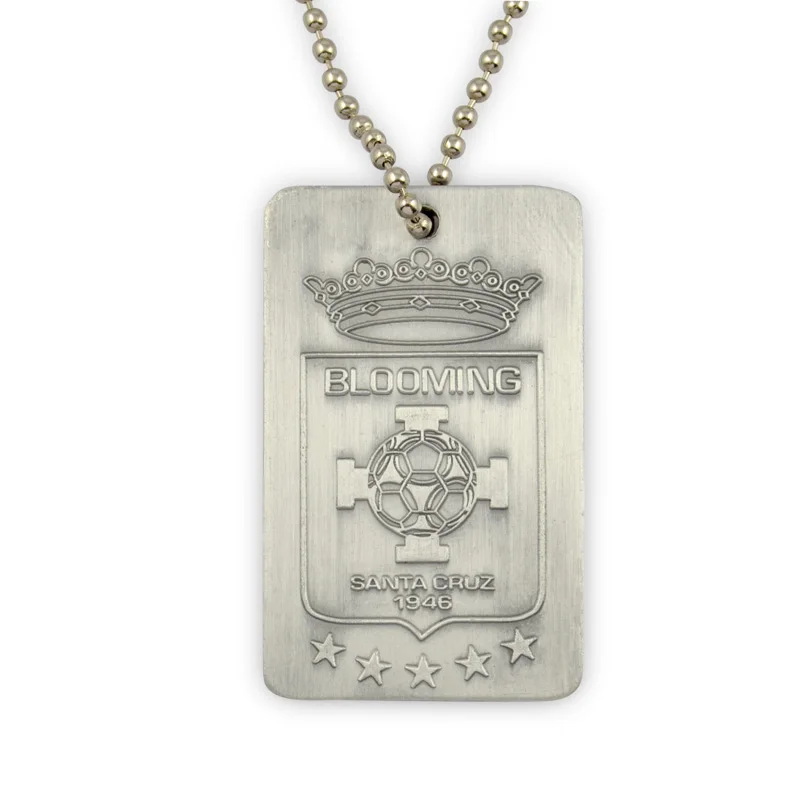 Wholesale Custom Named Sublimate Stainless Steel Pet Id Tags Metal Design Logo Dog Tags Necklaces