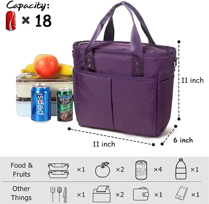 lunch bag tote insulated cooler bag for camping wholesale price reusable insulated sublimation lunch tote bag
