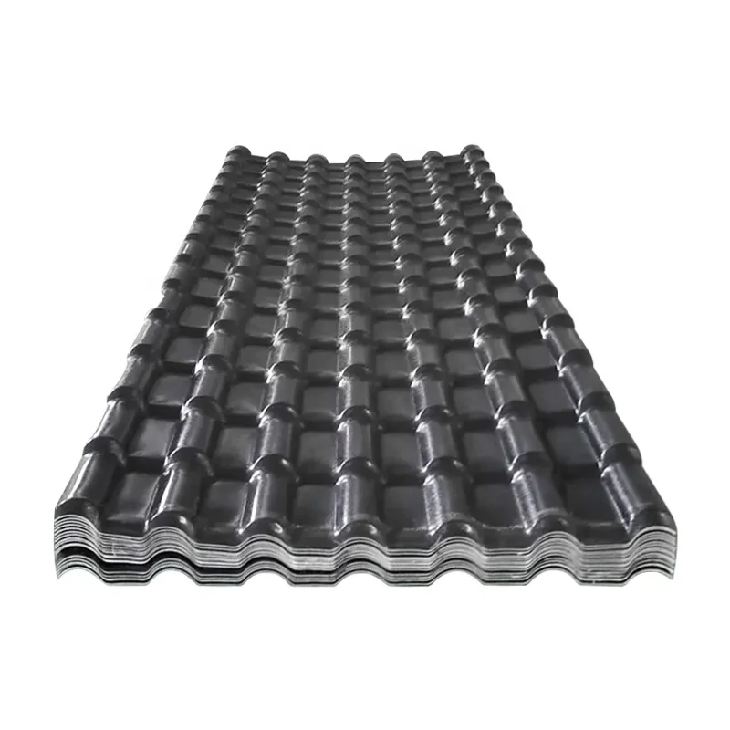 Fast Installation Pvc Decorative Sheets Covering Corrugated Plastic Roofing Roman UPVC Roof Tile