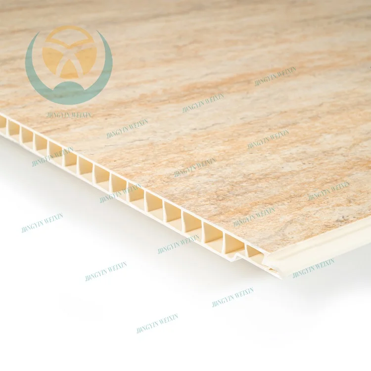 1m travertine waterproof pvc wet wall cladding panel for interior decor