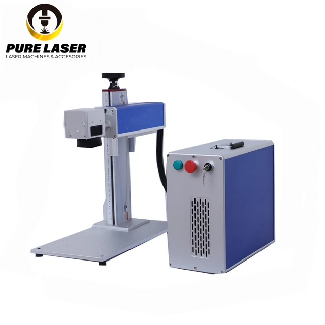 Air Cooling High precision portable Split type fiber laser machine  marking machine Raycus MAX JPT IPG