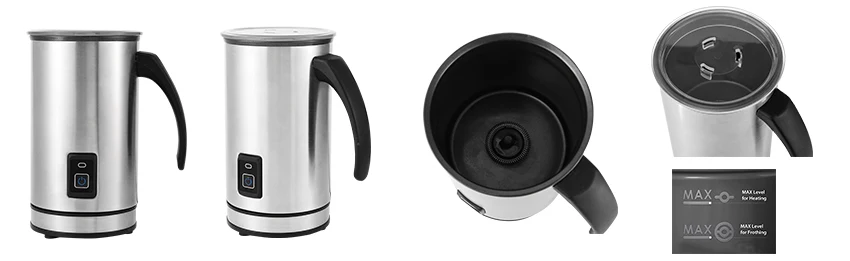 Electric Milk Stainless Steel 150ml Automatic Hot and Cold Foam Maker and Milk Warmer milk frother