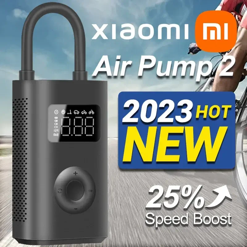Насос для накачки Xiaomi 2 смарт-цифровой обнаружение давления в шинах скутера велосипеда мотоцикла футбольного M365 Pro автомобиля