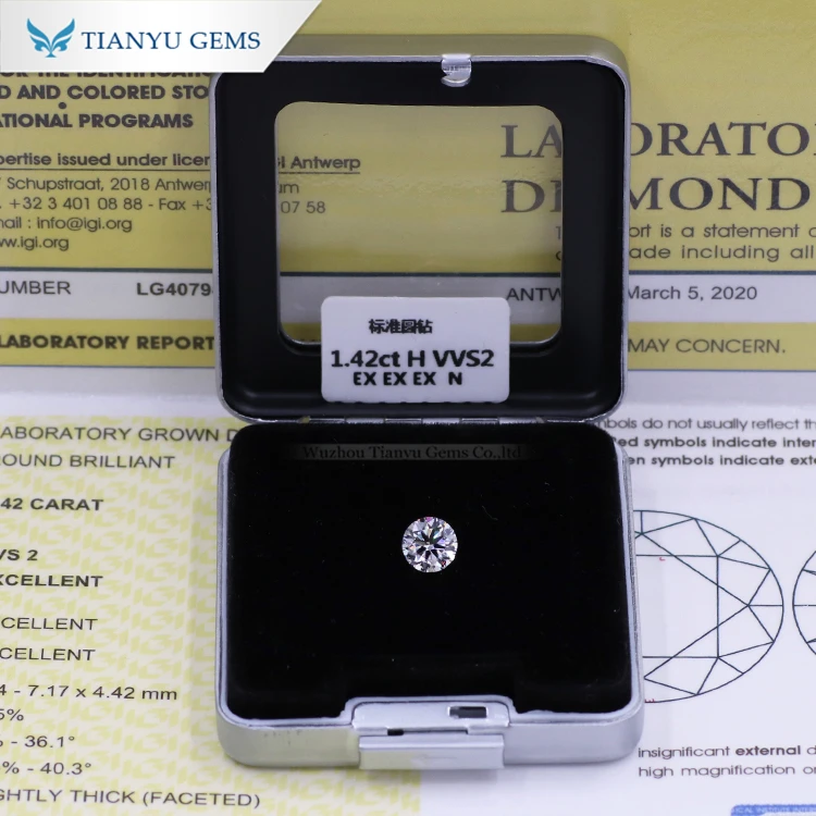 Tianyu Gems Hot Sale Lab Diamonds D E F Color Loose Diamonds