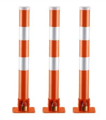 60cm China Manufacturer Galvanized Steel Tube Various Colors Cheap Pressed down Traffic Bollard