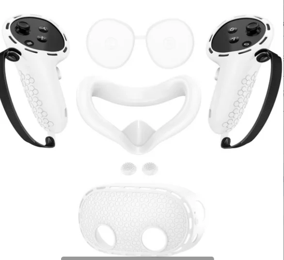 VR accessory meta Quest3s seven-piece silicone set Handle host mask