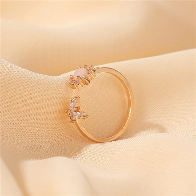 Sunflowers Women Rings Jewelry Sliver Crystal Zircon Wedding Engagement Rings Penis Rings