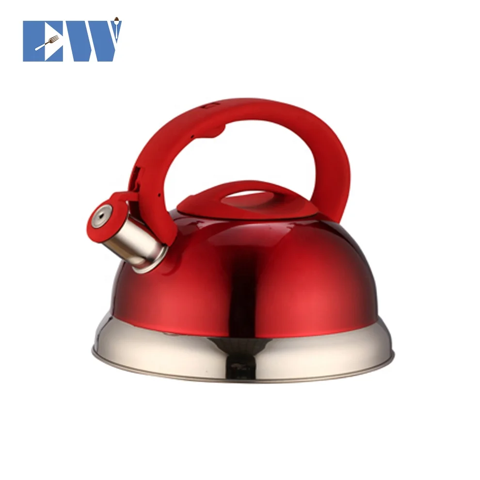 High Quality 3.2L Stainless Steel Whistling Kettle with Color Painted Tea Kettle Water Pot