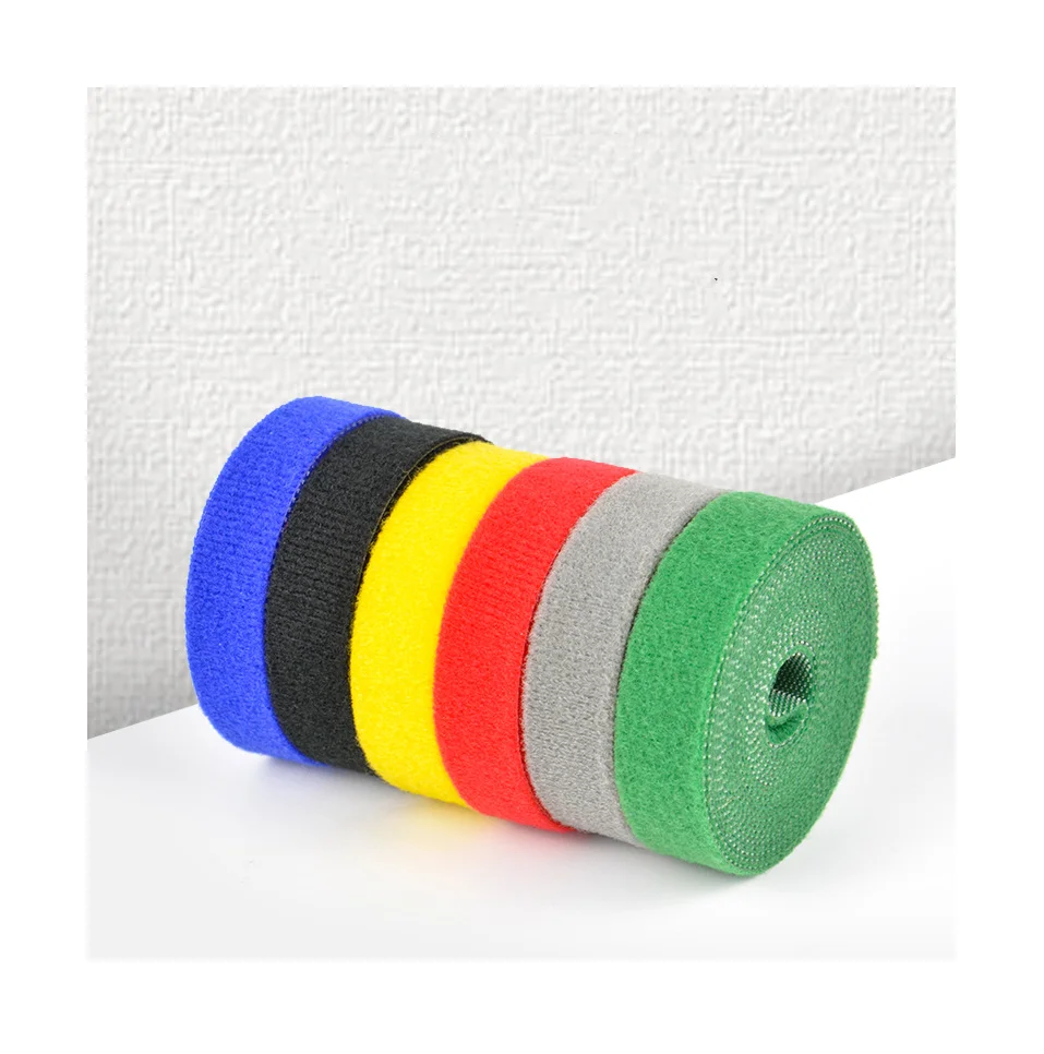 Double Sided Self Adhesive Green Velcroes Hook And Loop Hoop Loop Custom Size Hoop And Loop Velcroes