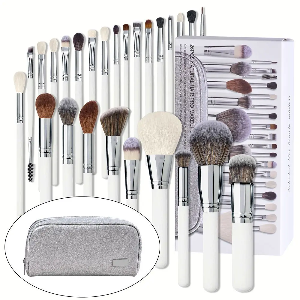 Cheap Popular Professional Custom Logo Low MOQ Full Make Up Brushes Cosmetic Brush Set For 26 Pcs Kit Private Label