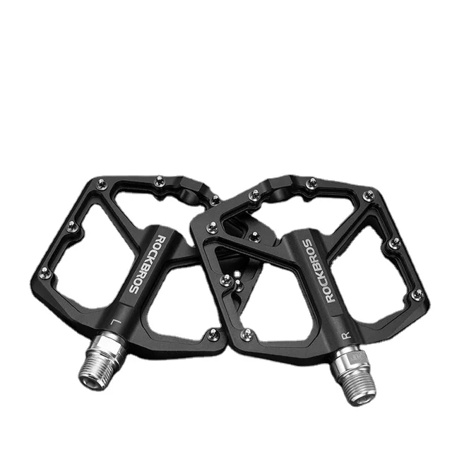 Велосипедная педаль ROCKBROS, алюминиевый сплав, с герметичным подшипником DU, Нескользящие шипы, аксессуары для горных велосипедов