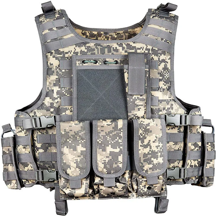Durable Breathable Heavy Duty Body 10-piece Set Tactical Combat Vest for Outdoor Shooting Cs Game Training