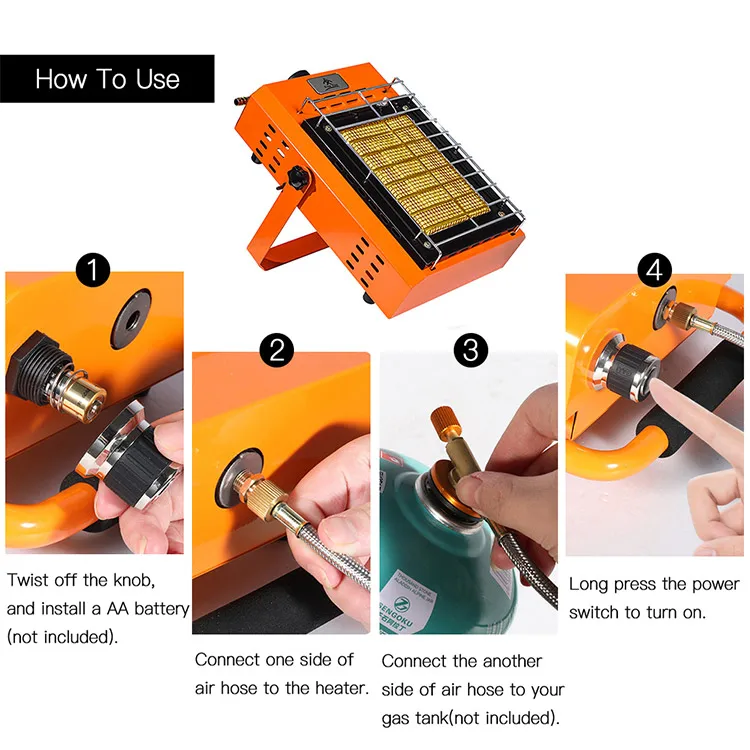 Ventilation Butane Lpg Patio Gas Heater