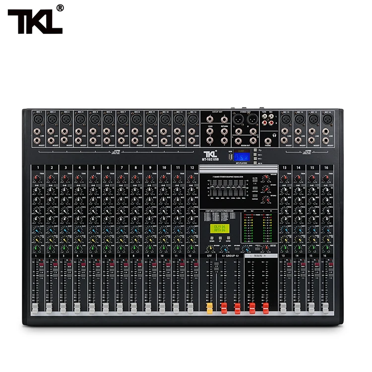  TKL контрольно-16-канальный профессиональный аудио микшерный пульт с USB DJ микшерная консоль AUX запись сценическое
