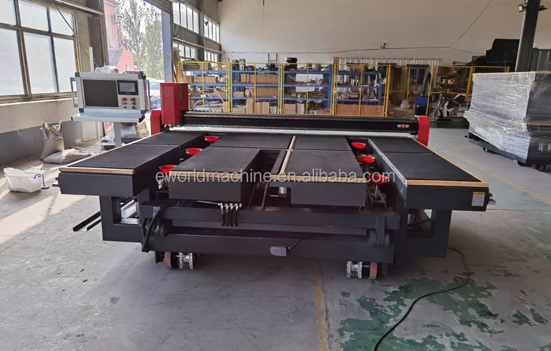 CNC Integrated All-in-one Glass Cutting and Slicing Machine Under Four-wheel Drive High-speed Cutting