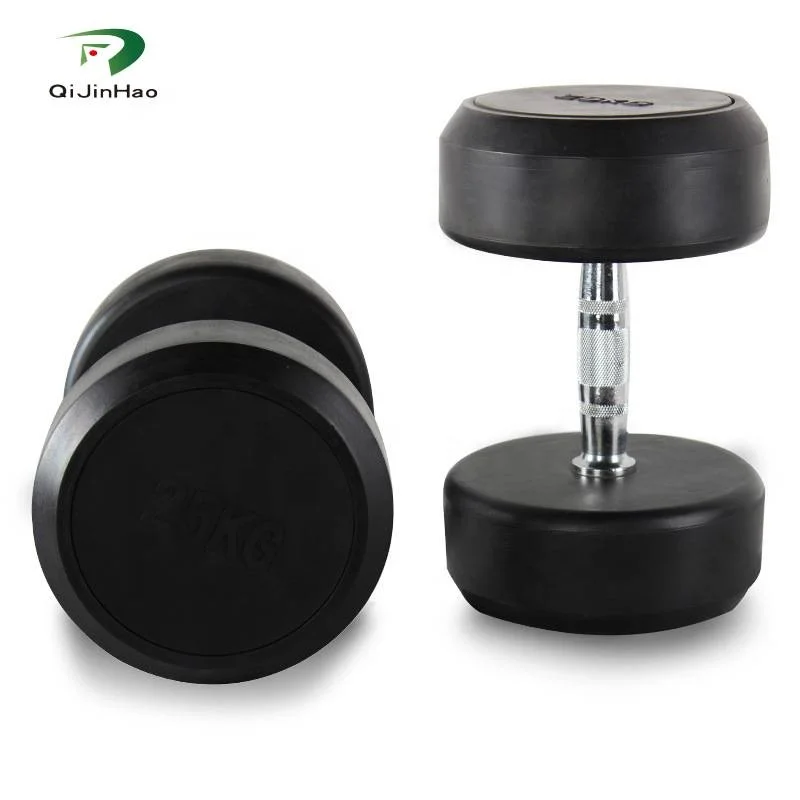 Premium Quality Rubber Coated Dummbell for Weight Lifting with Factory Price in Dezhou China Steel Paper Box Unisex 1 Set 2.5-50
