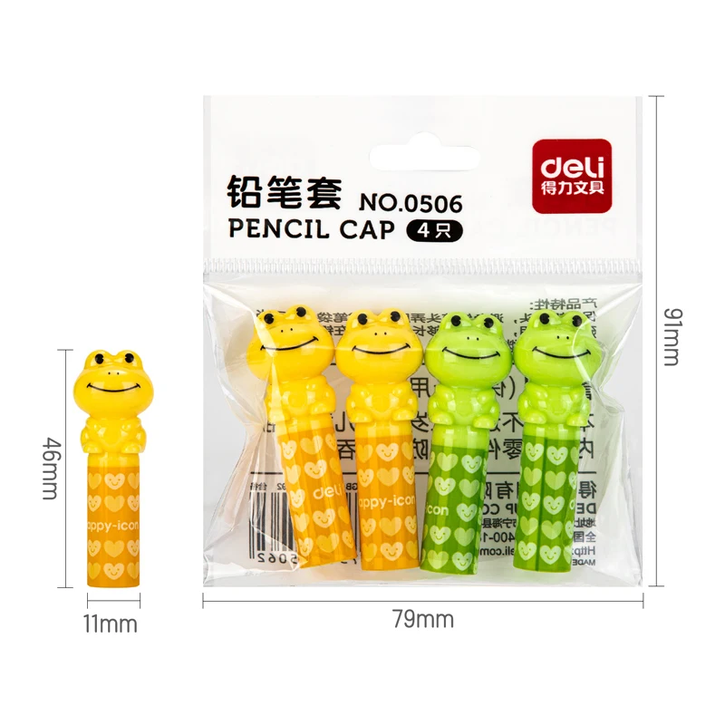 Pencil Cap Holder 4pcs Frog Extender Holder Set New Classroom Prize School Student