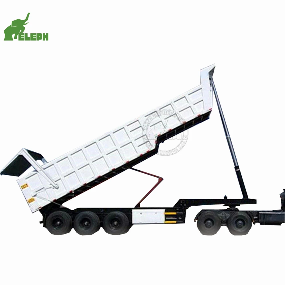 2024 Hydraulic 3 Axis Rear Dumping Tipper Truck Semi Trailer For Sale 12