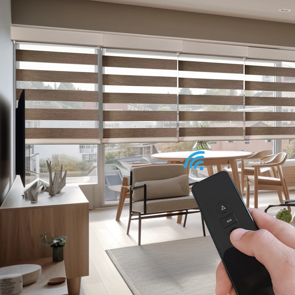 Cordless Hot-selling Cordless Venetian Blinds Cordless Blinds Wand System Faux Wood Factory Roman Polyester Fabric Wooden Window