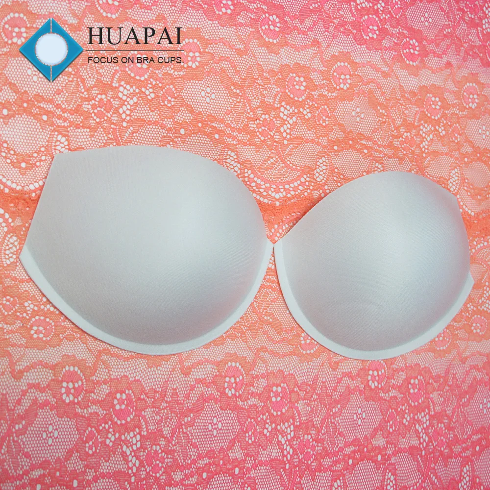 women bra accessories bra cup manufactures molded thin sponge bra cup with brim