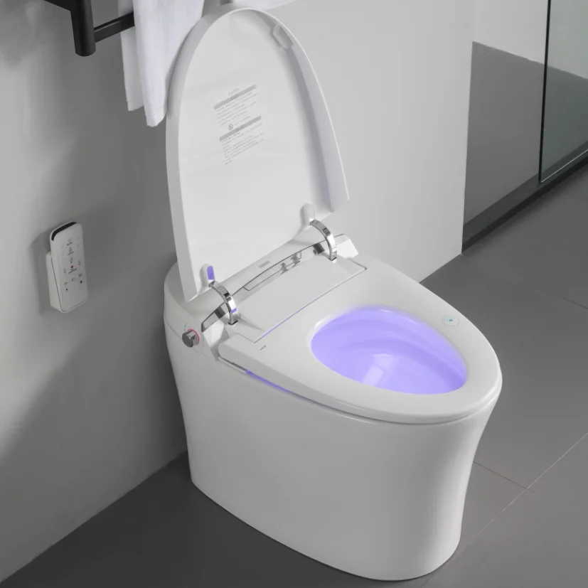 High quality 110 V bathroom ceramic intelligent toilet wc bidet smart  toilet seat smart toilet